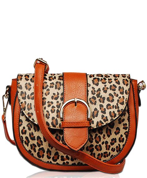 leopard print crossbody handbags